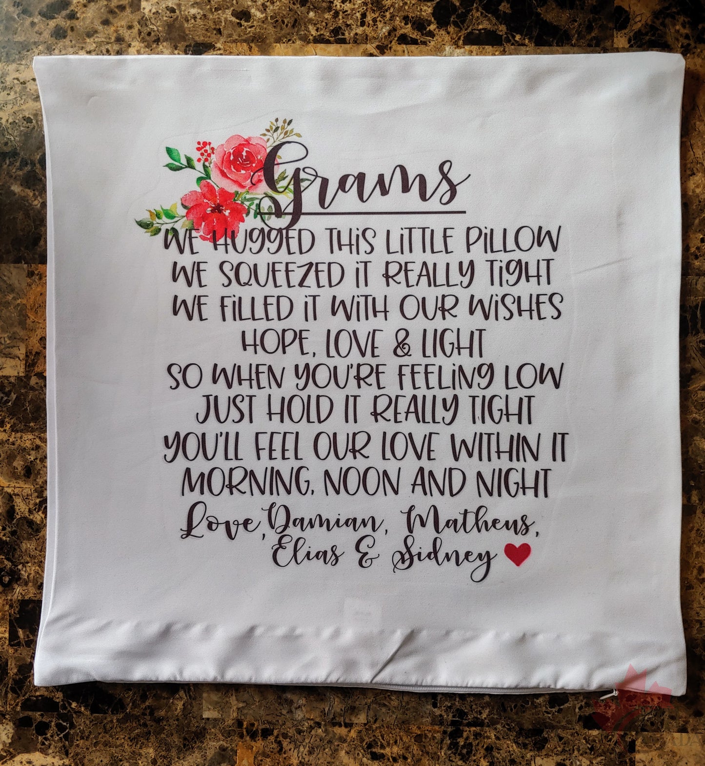 Hug Pillow For Grandma