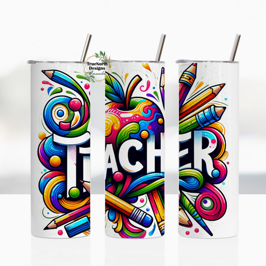 Colorful Teacher Appreciation Tumbler