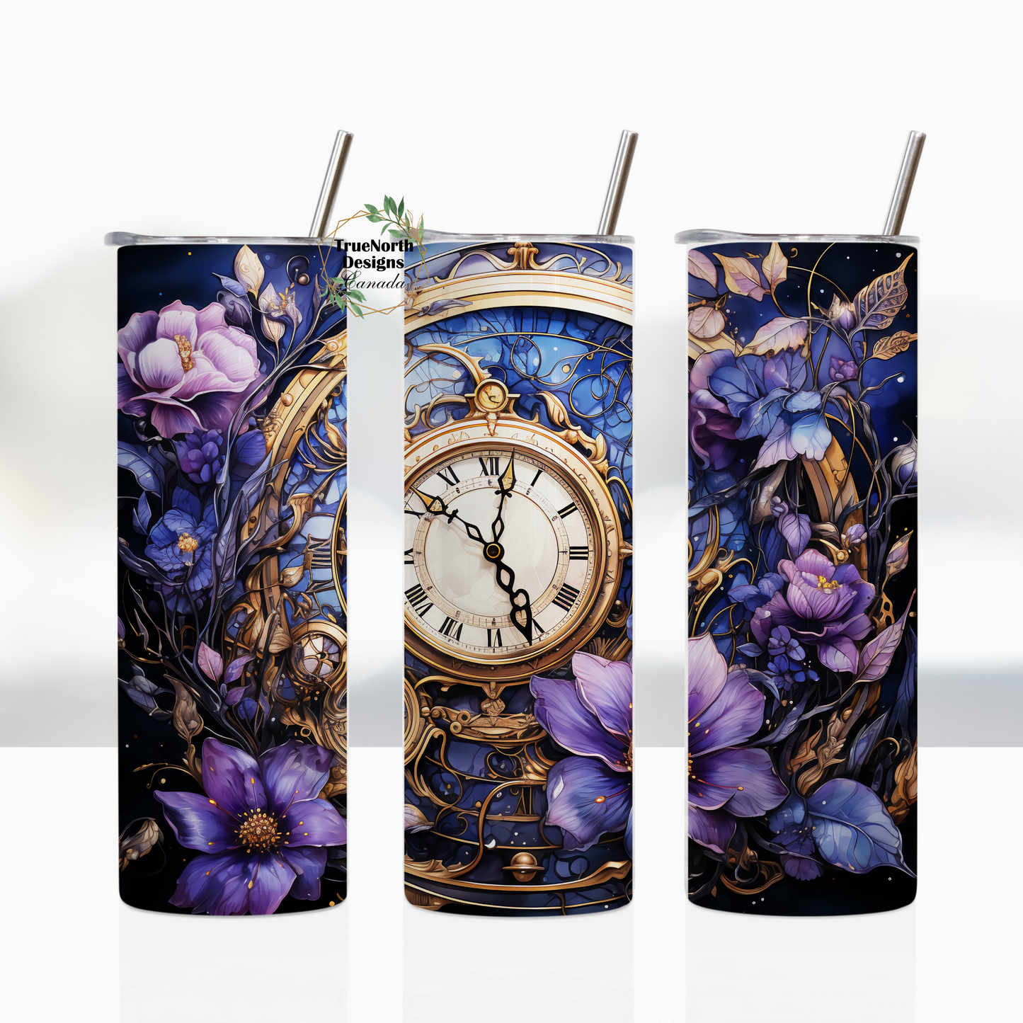 Steampunk Style Tumbler - Purple