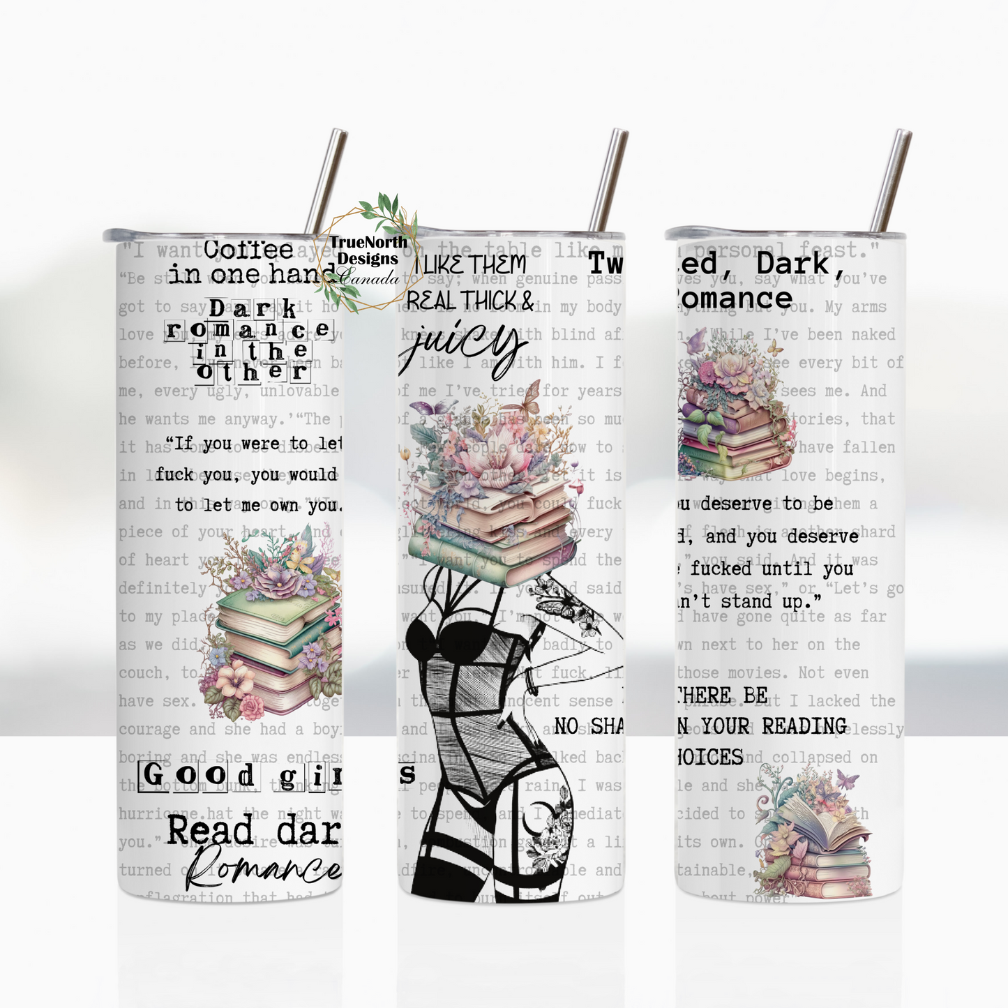 Good Girls Read Dark Romance Tumbler