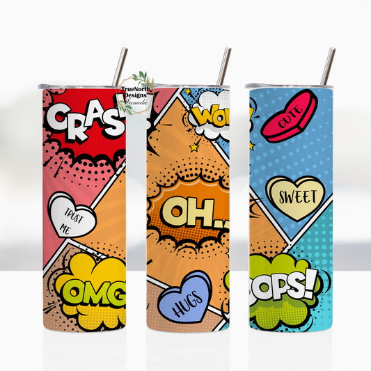 Comic Candy Pop Art Style Tumbler