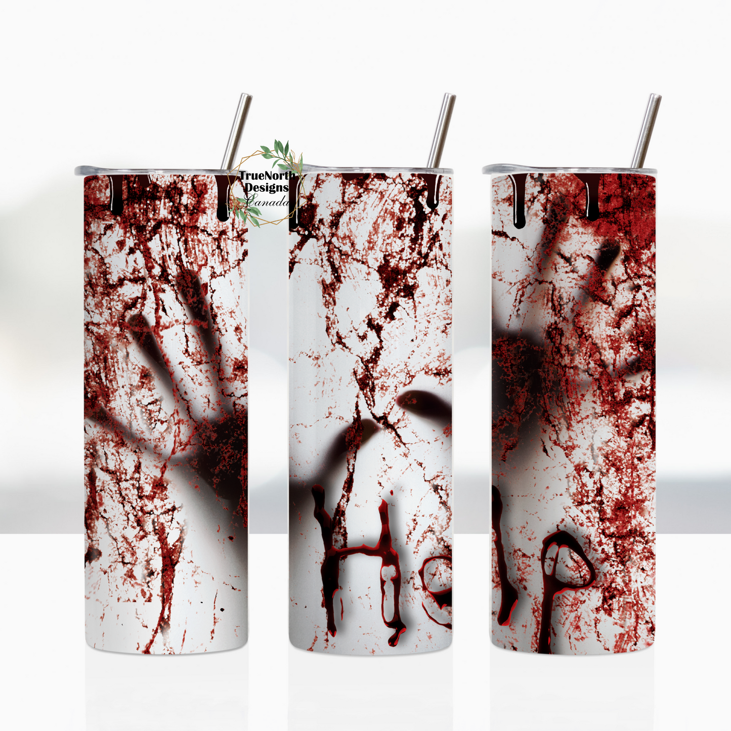 Halloween Bloody Hands Tumbler