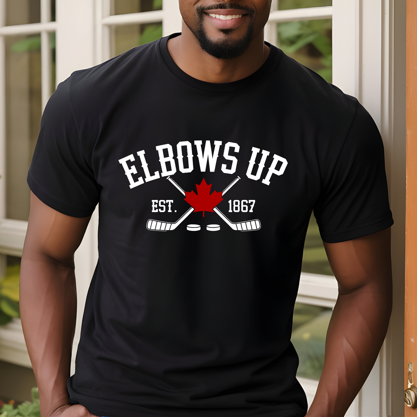 Elbows Up Hockey Sticks