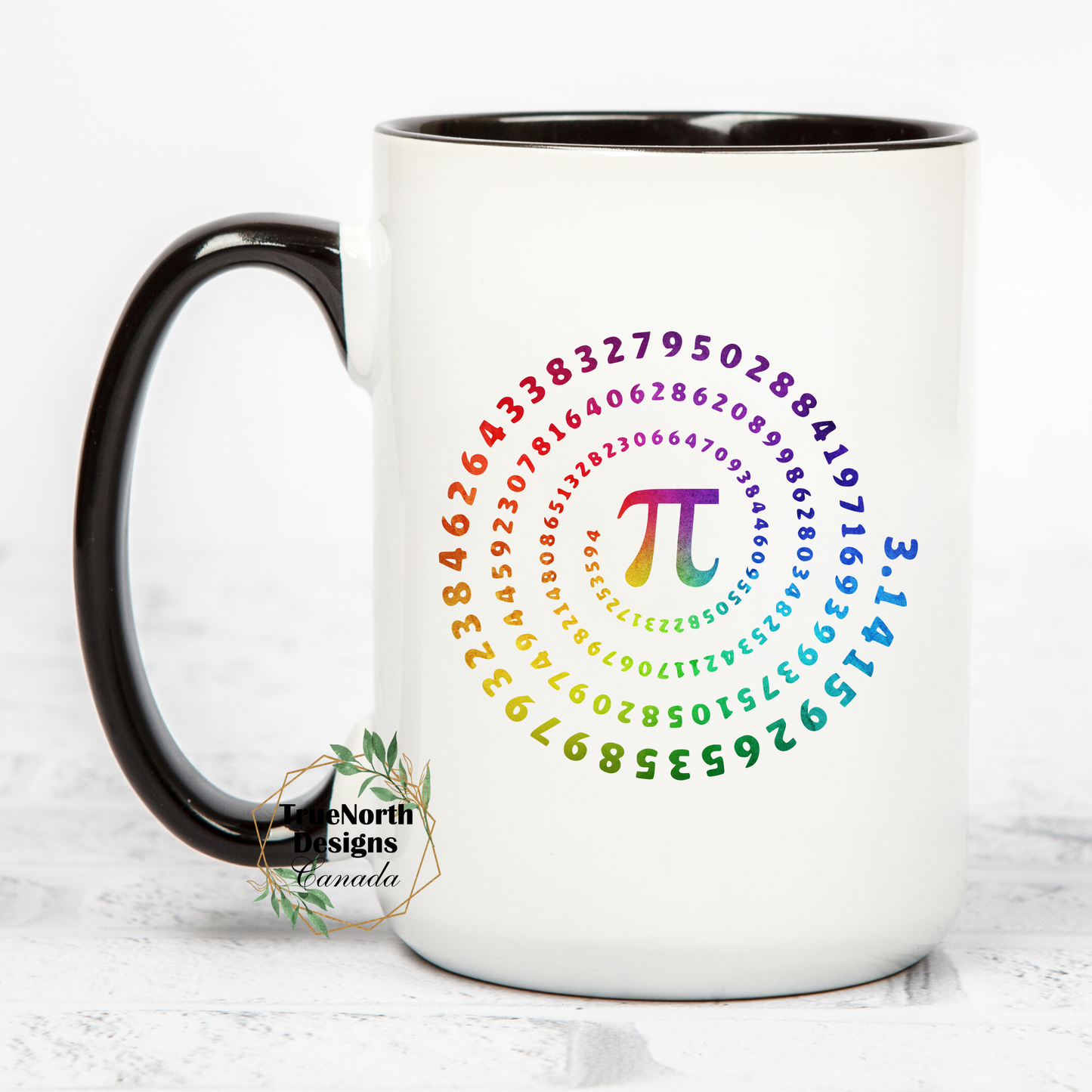 PI Math Spiral Mug
