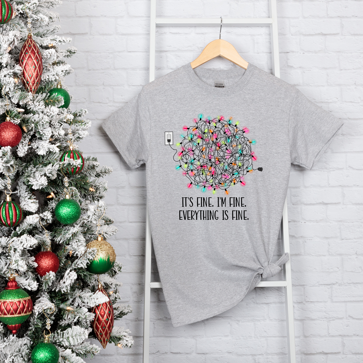 It's Fine, I'm Fine, Everything is Fine Christmas Lights