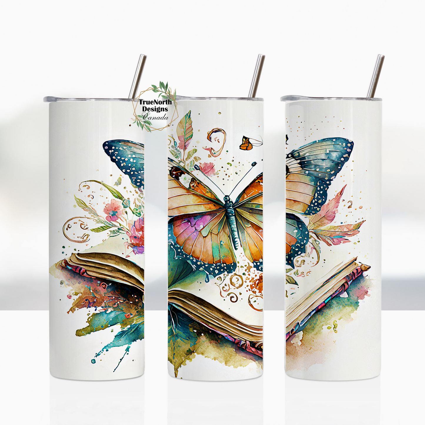 Butterfly Book Tumbler