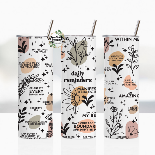 Daily Reminders Tumbler - Clean