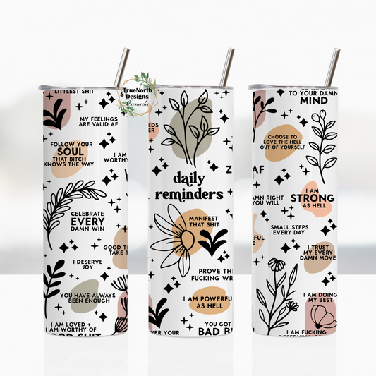 Daily Reminders Tumbler - Vulgar