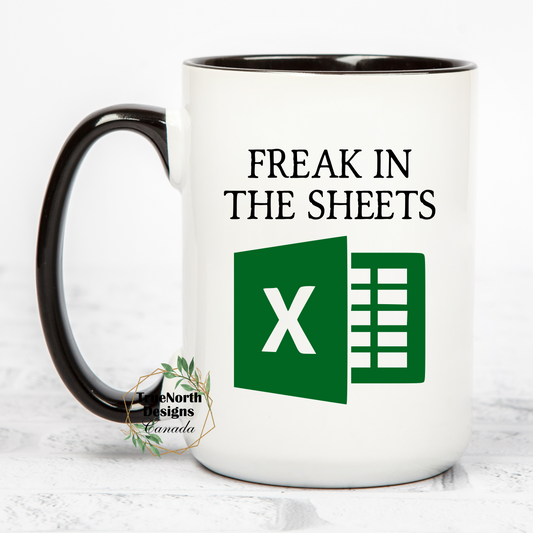 Freak In The Sheets Excel Mug