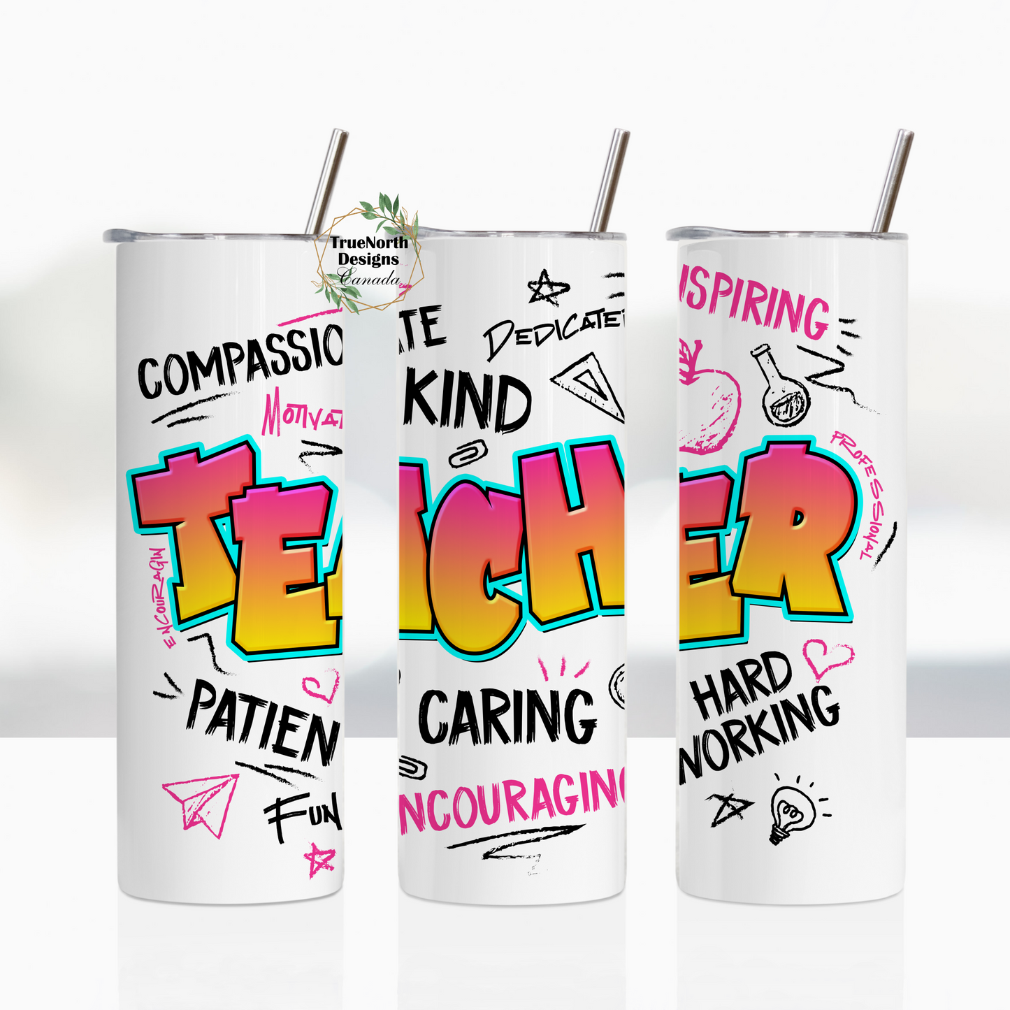 Teacher Graffiti Tumbler