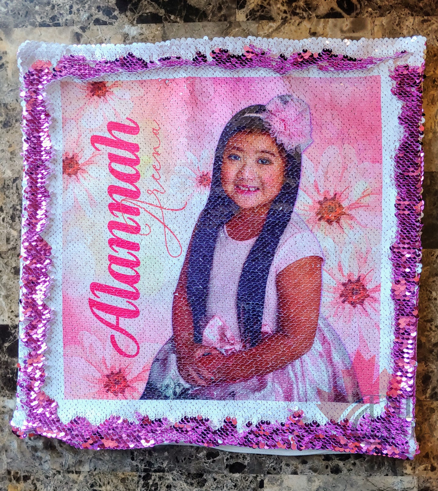...Custom Sequin Mermaid Throw Pillow TNDCanada