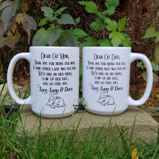 Dear Cat Mom & Dear Cat Dad Mugs TNDCanada