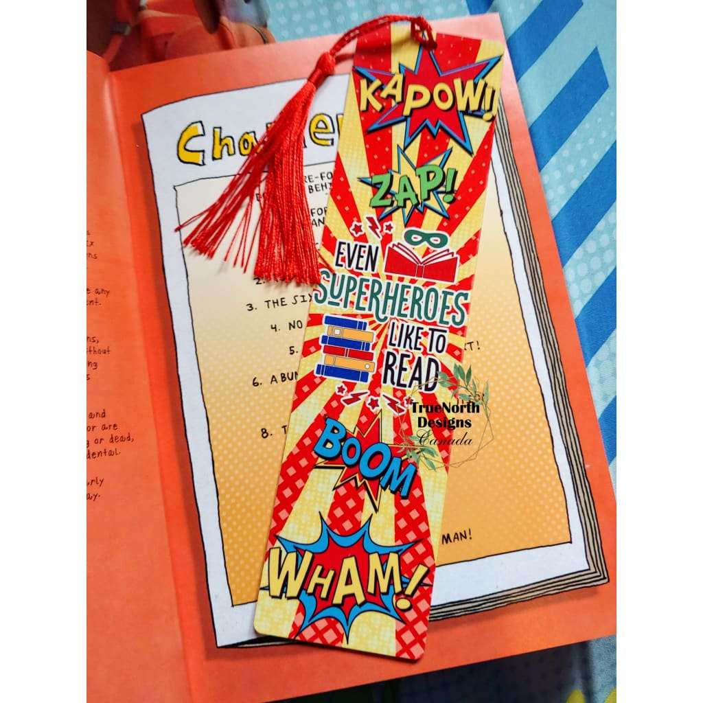 Even Superheroes Like To Read Bookmark TNDCanada