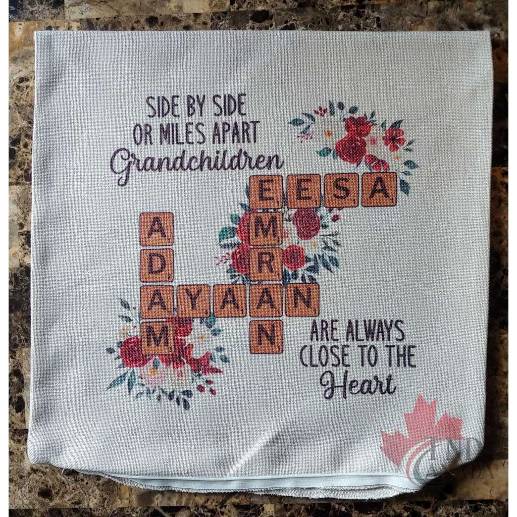 Family Scrabble Pillow TNDCanada