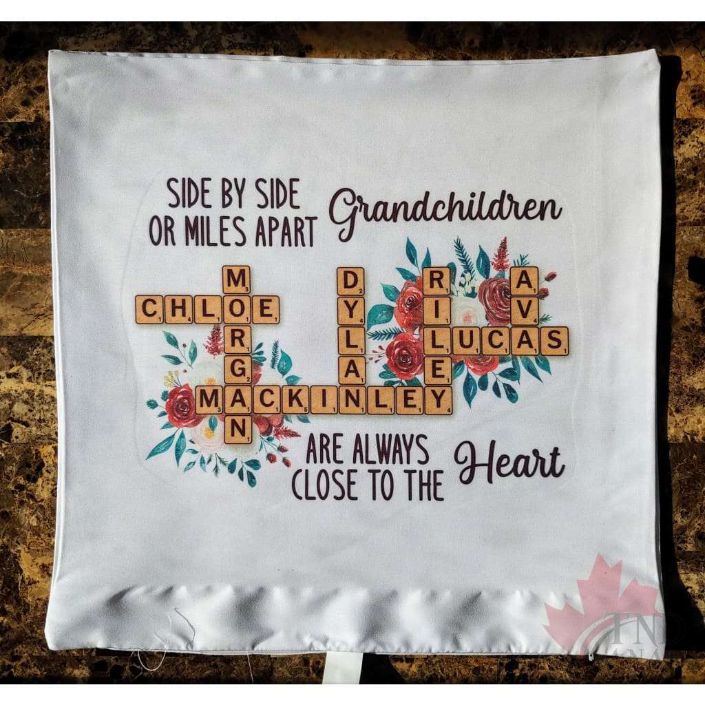 Family Scrabble Pillow TNDCanada