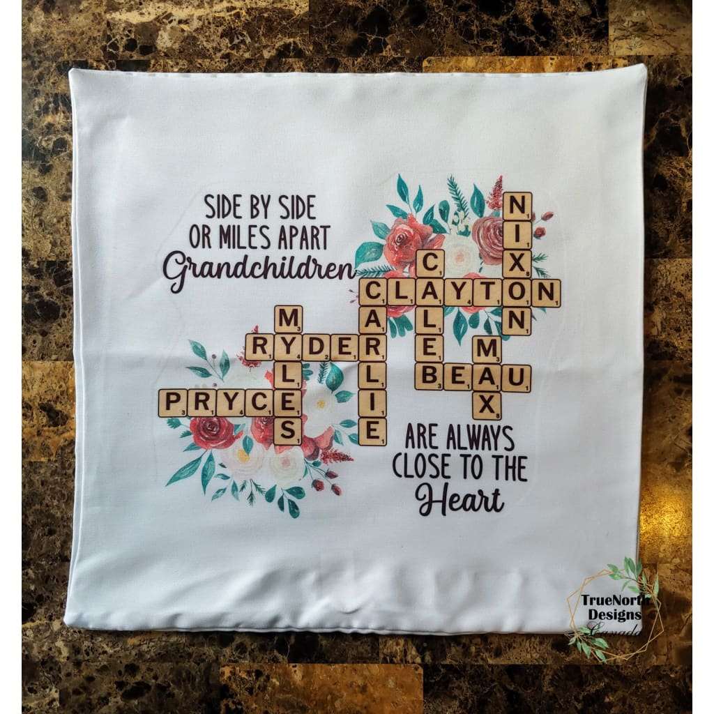 Family Scrabble Pillow TNDCanada
