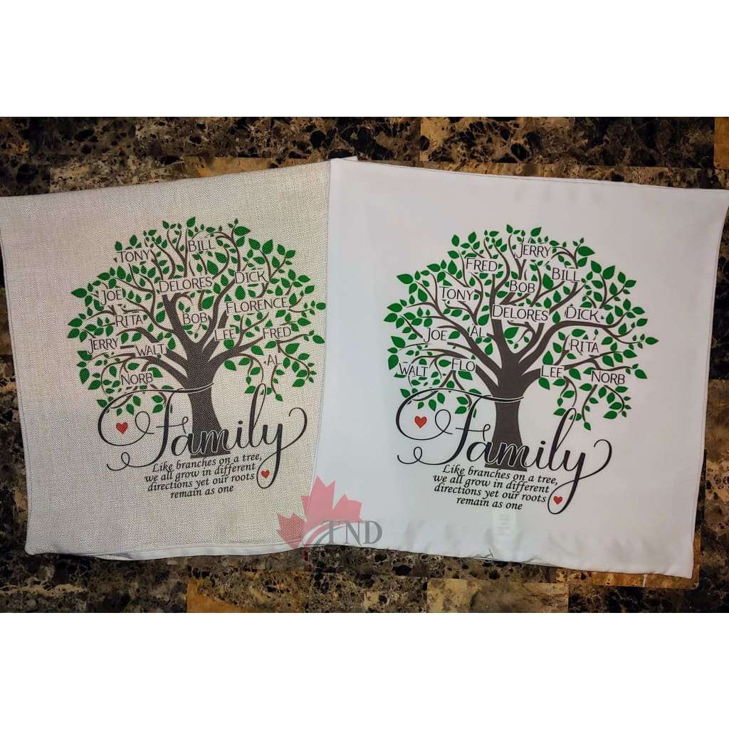 Family Tree Pillow TNDCanada