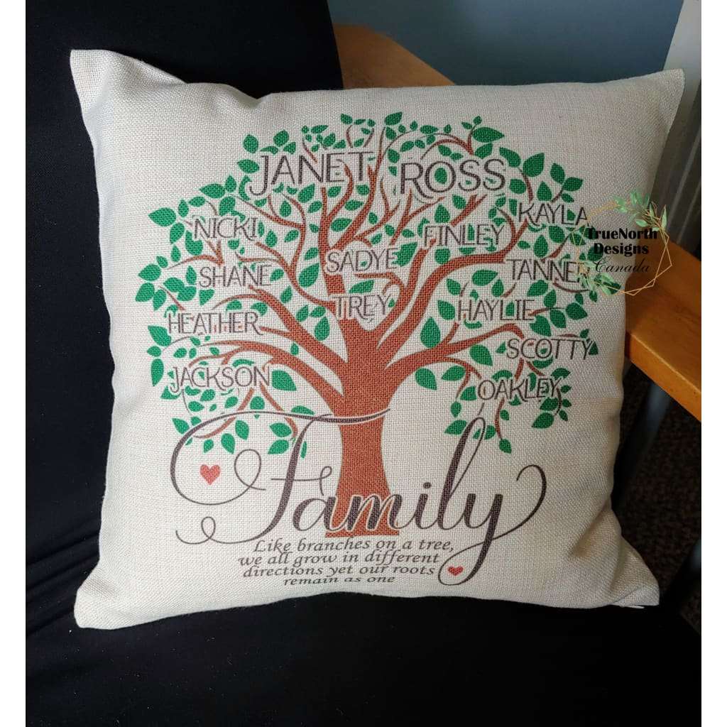 Family Tree Pillow TNDCanada
