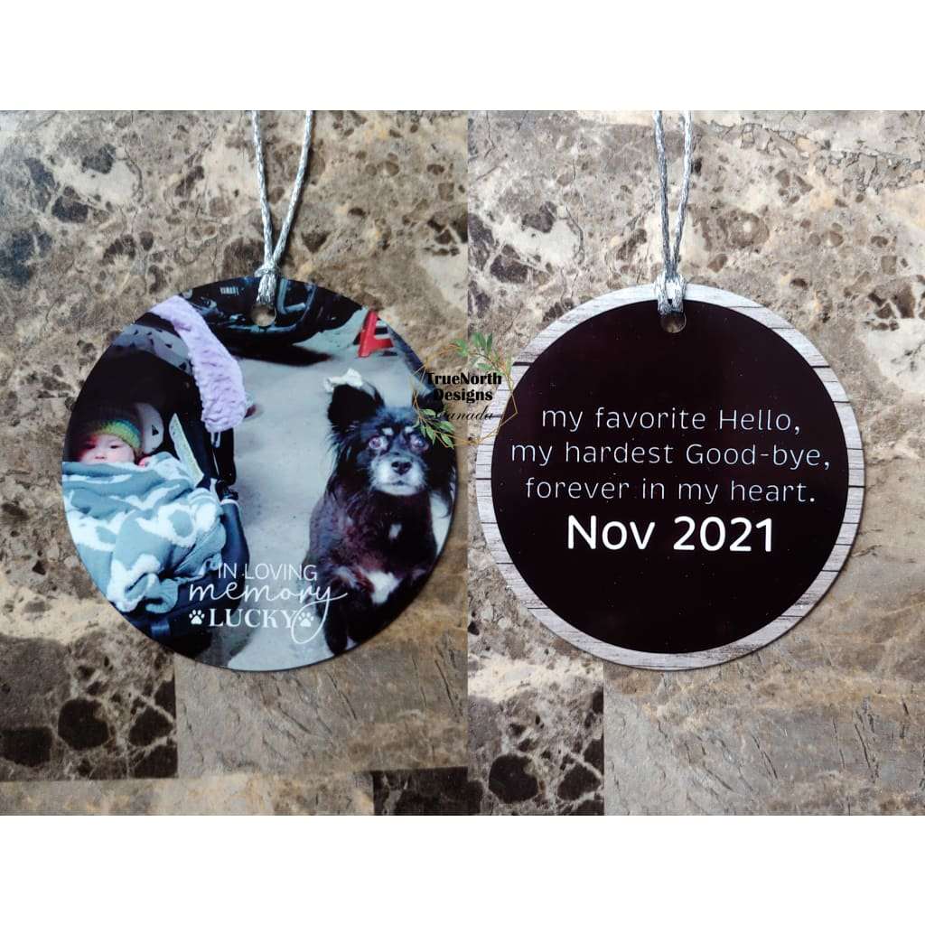 Forever In Our Hearts Pet Memorial Photo Ornament TNDCanada