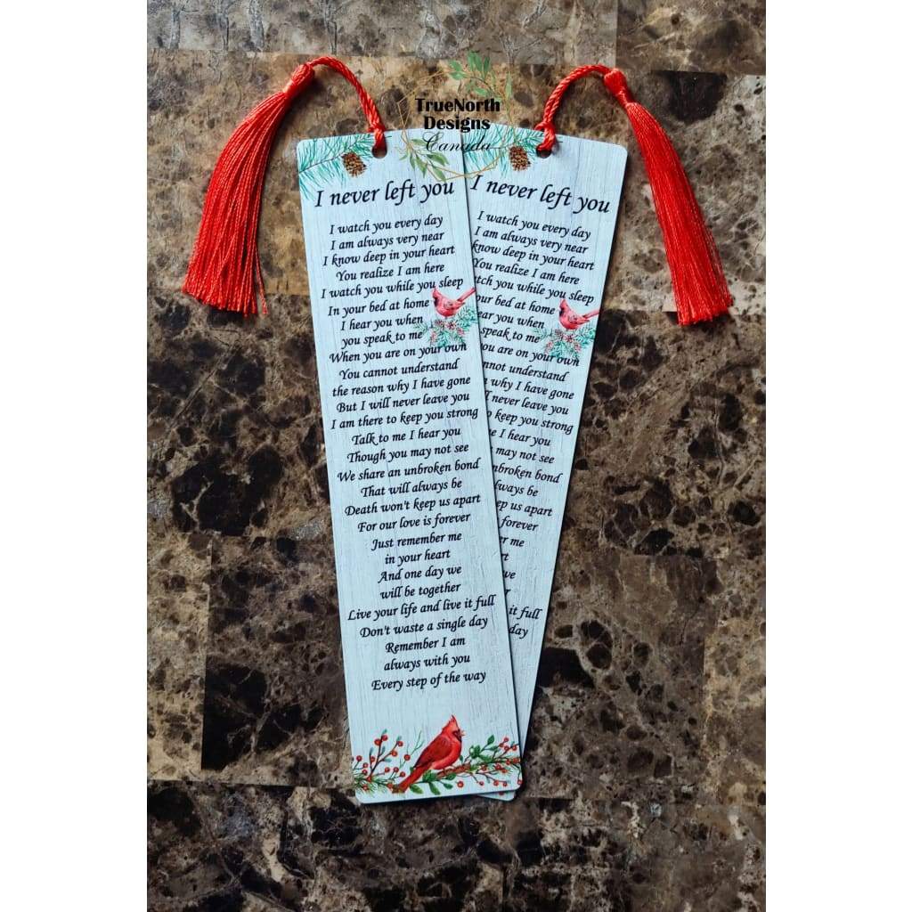 I Never Left You Cardinal Memorial Bookmark TNDCanada