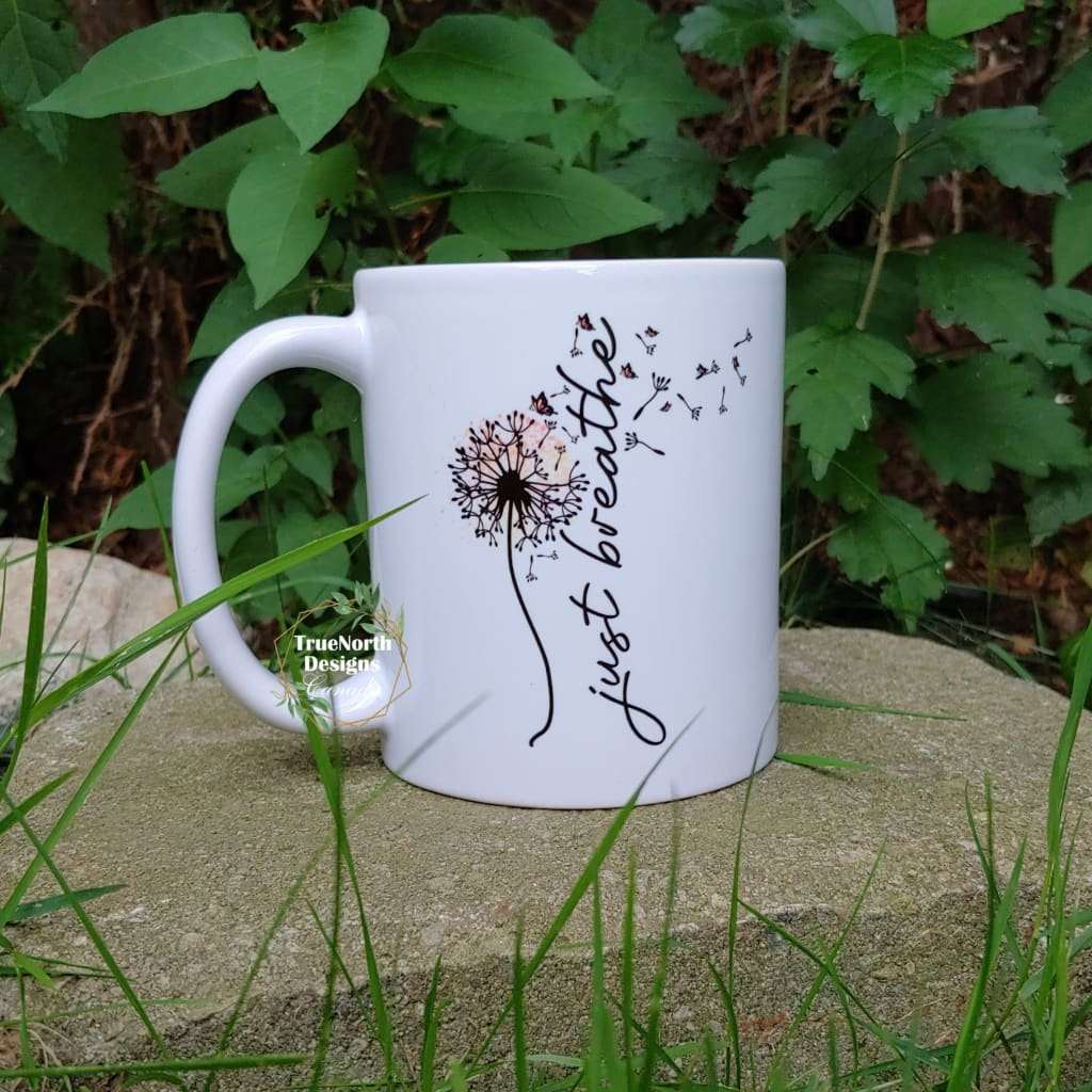 Just Breathe Dandelion Mug TNDCanada