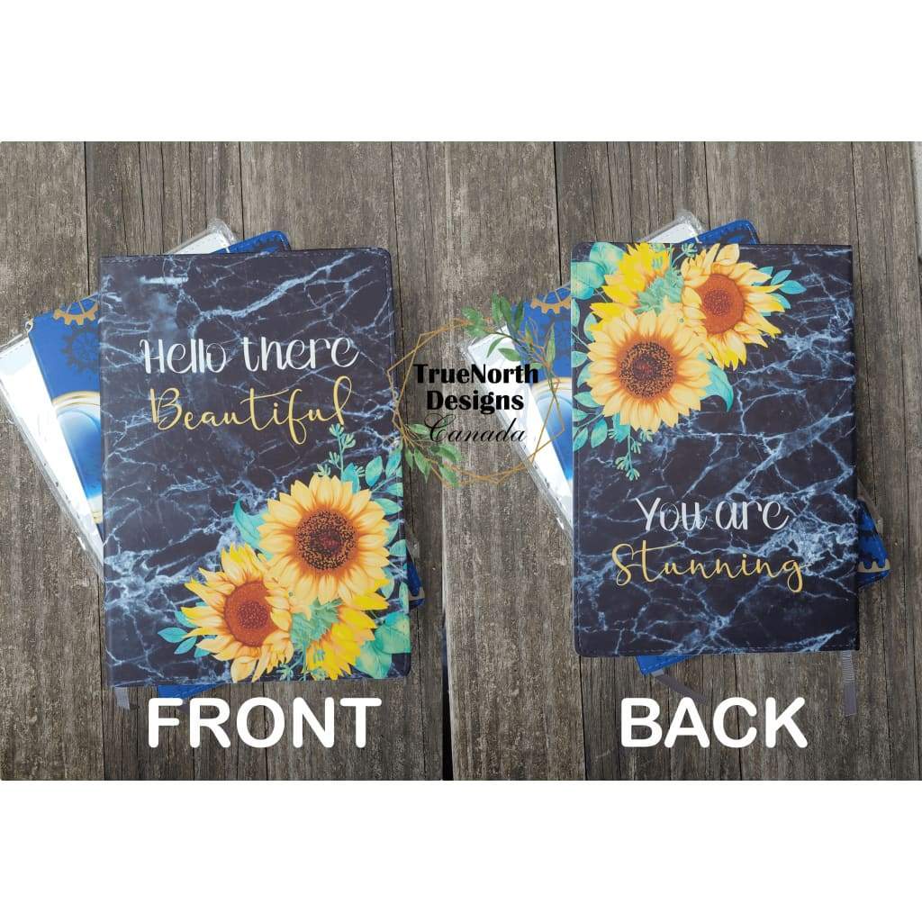 Sunflower Style Faux Leather Bound Journal TNDCanada