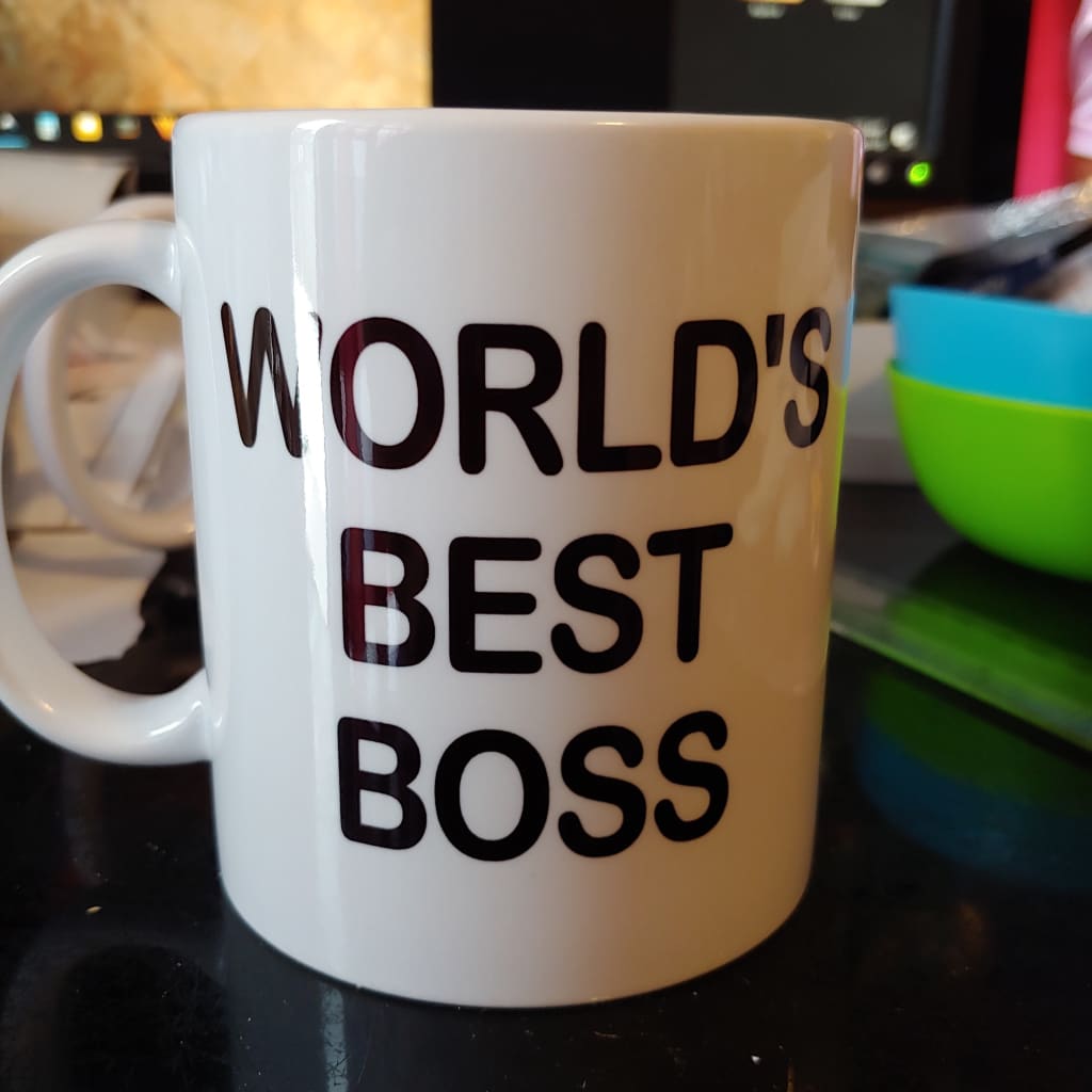 TNDCanada World's Best Boss (11oz white mug, design slighty