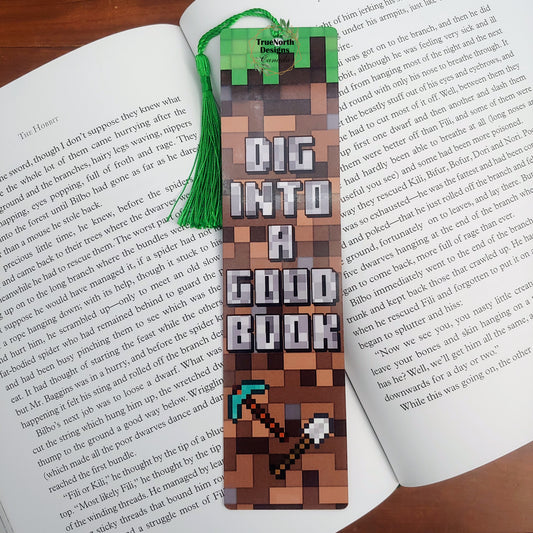 Dig Into A Good Book Bookmark