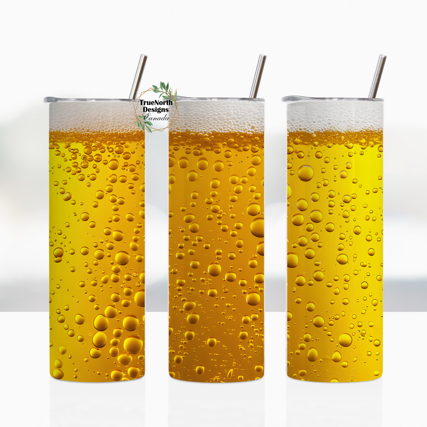 3D Beer Bubbles Tumbler