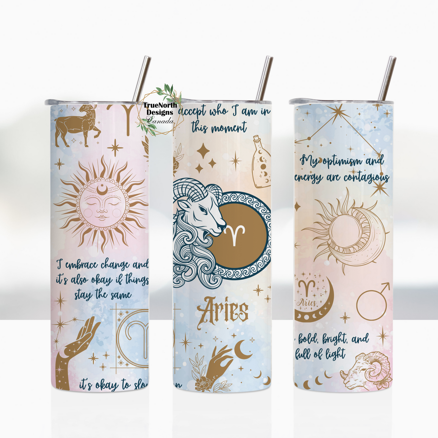 Aries Zodiac Tumbler