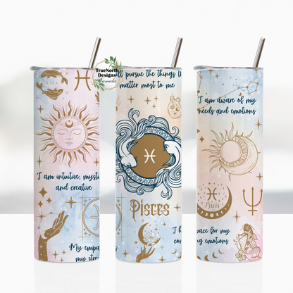 Pisces Zodiac Tumbler