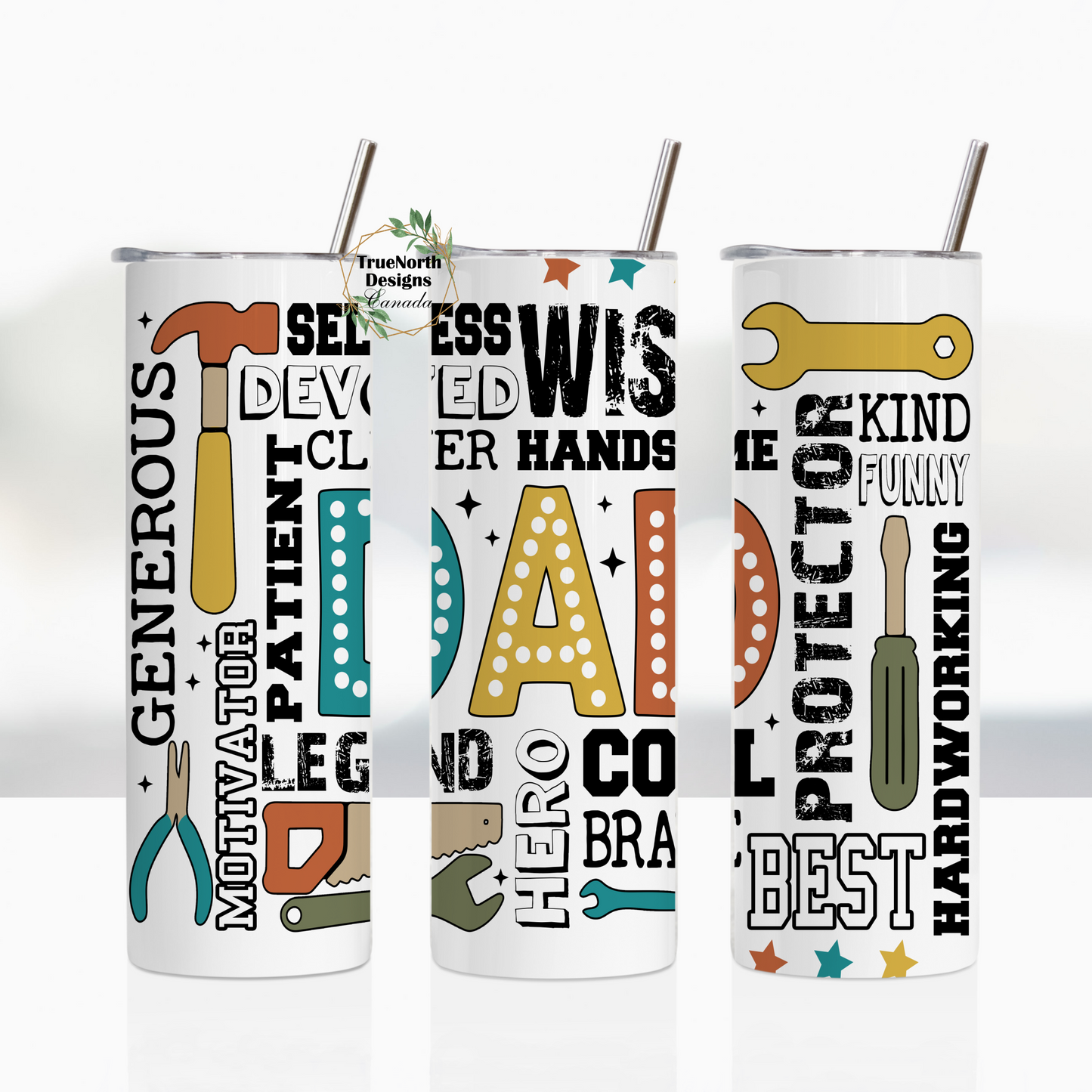 Dad Word Art Tumbler