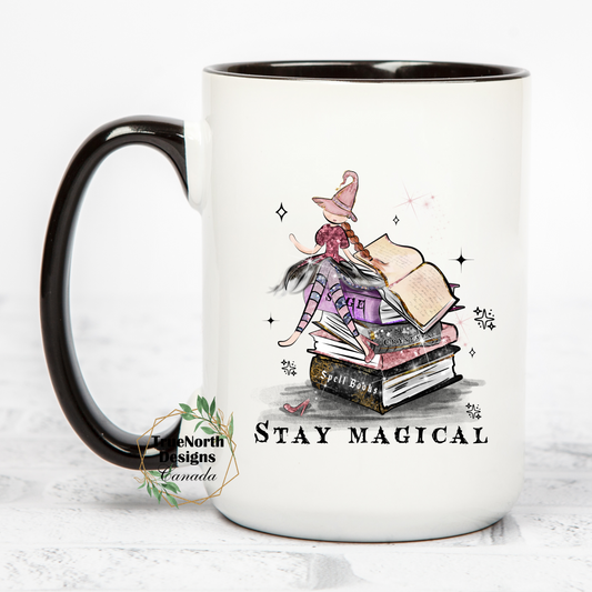 Stay Magical Witchy Book Mug