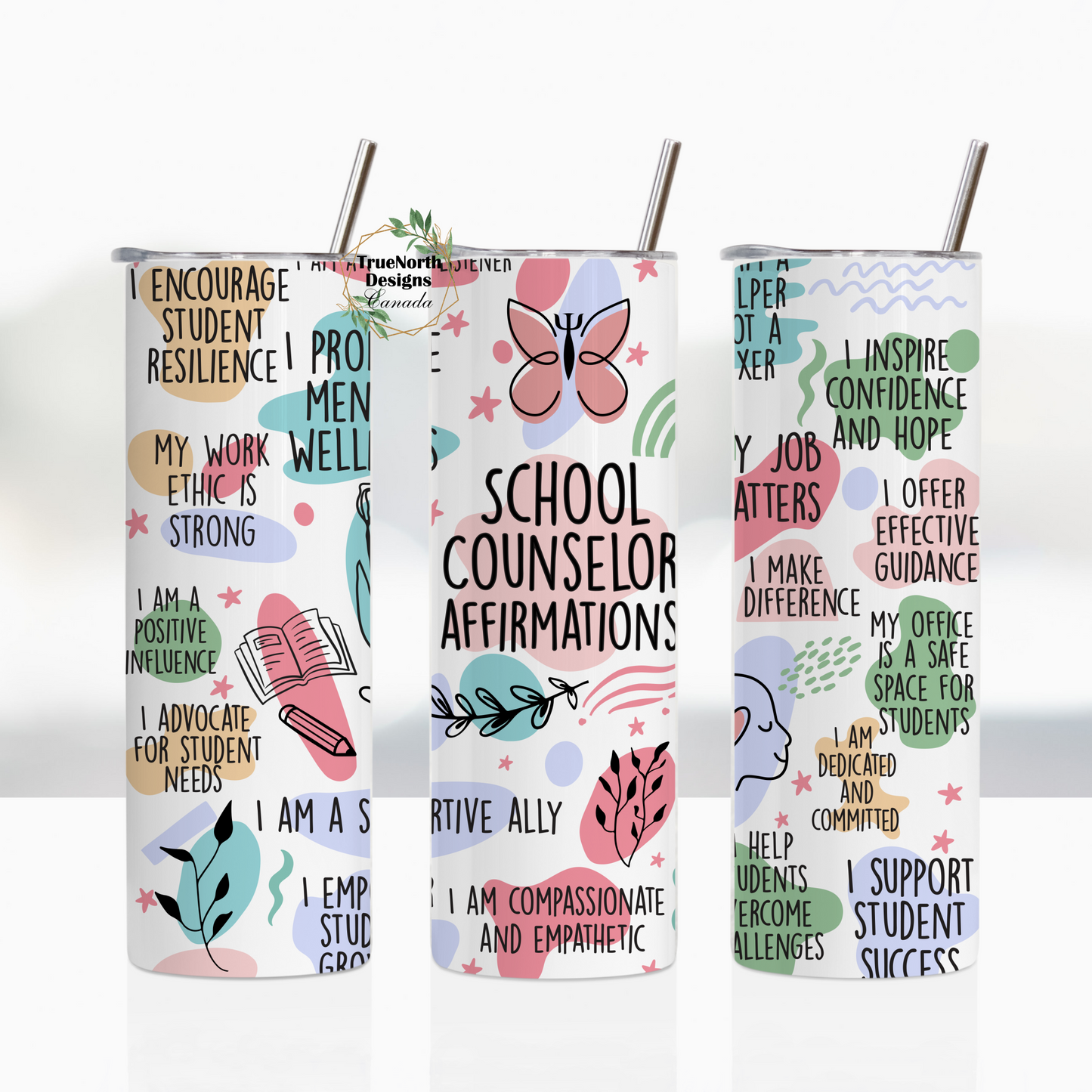 School Counselor Affirmations Tumbler