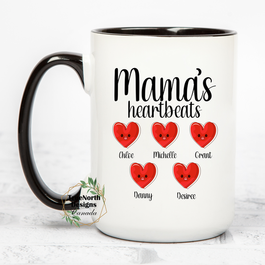 Mama's Heartbeats Mug