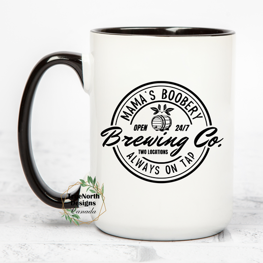 Mama's Boobery Always On Tap Funny Breastfeeding Mug