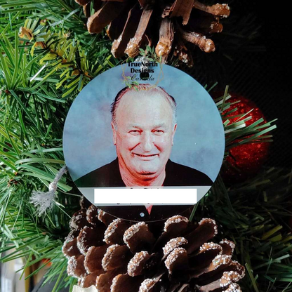 Christmas In Heaven Photo Memorial Ornament