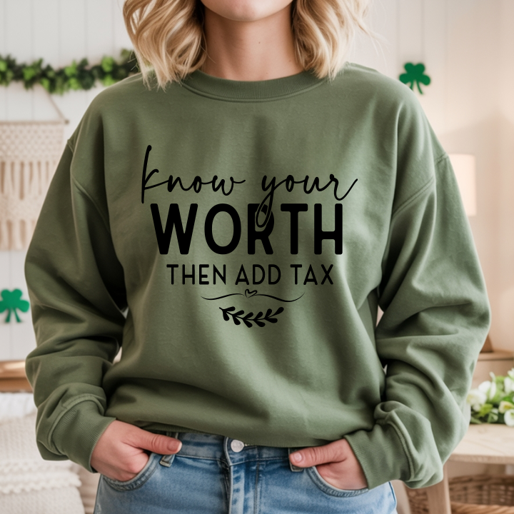 Know Your Worth Than Add Tax