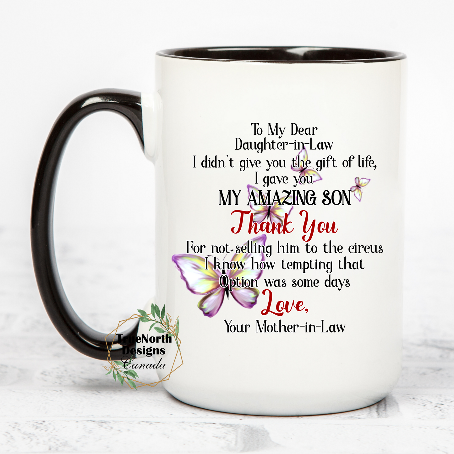 To My Dear Daughter-in-Law Mug