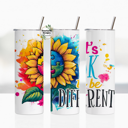 It's Okay To Be Different Autism Tumbler