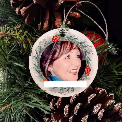 Christmas In Heaven Photo Memorial Ornament