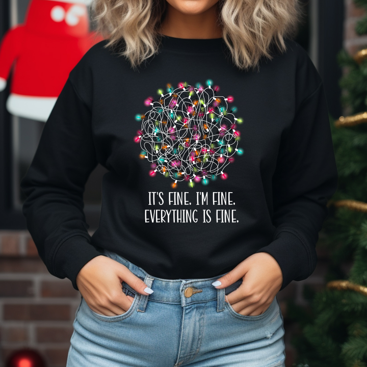 It's Fine, I'm Fine, Everything is Fine Christmas Lights