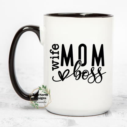 Wife Mom Boss Mug