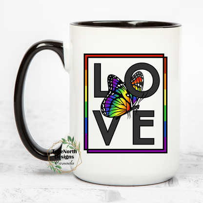 Pride Butterfly Love Mug