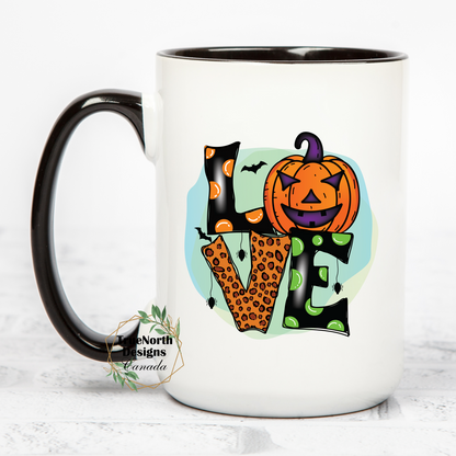 Hallowe'en Pumpkin Love Vibes Mug
