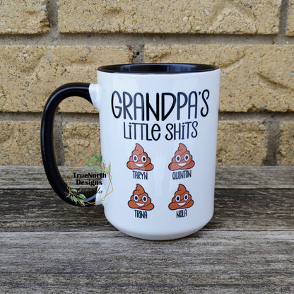 Grandpa's Little Shits Mug TNDCanada
