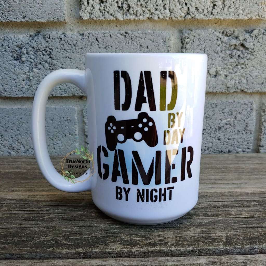 Dad By Day, Gamer By Night Mug TNDCanada